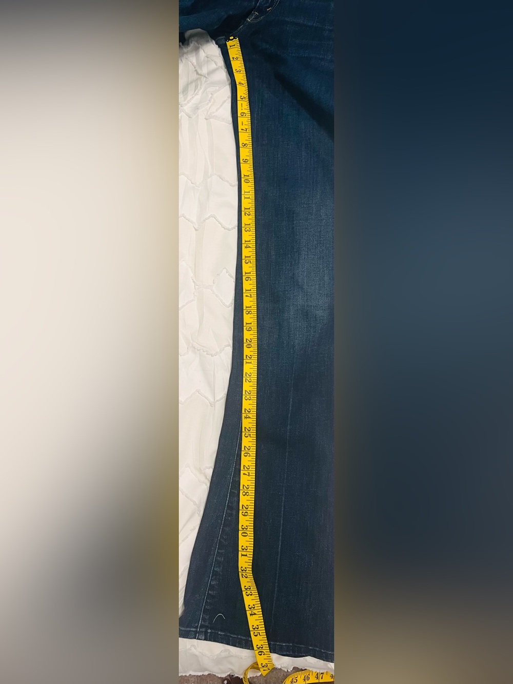 MOTHER The Runaway Flare Jeans Flowers From the Storm Dark Wash Denim 36 inseam - Picture 10 of 10